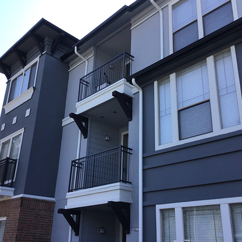Close Up of Apartment Building